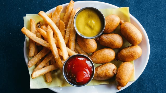 Mini Corn Dogs.